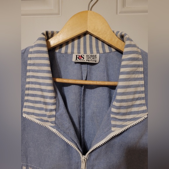 Lightweight denim windbreaker / bomber jacket - Picture 3 of 3